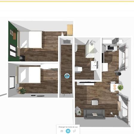 # Le 2 # Tres Beau T3 1Er Etage Tout Confort, Neuf, Mulhouse Centre 外观 照片