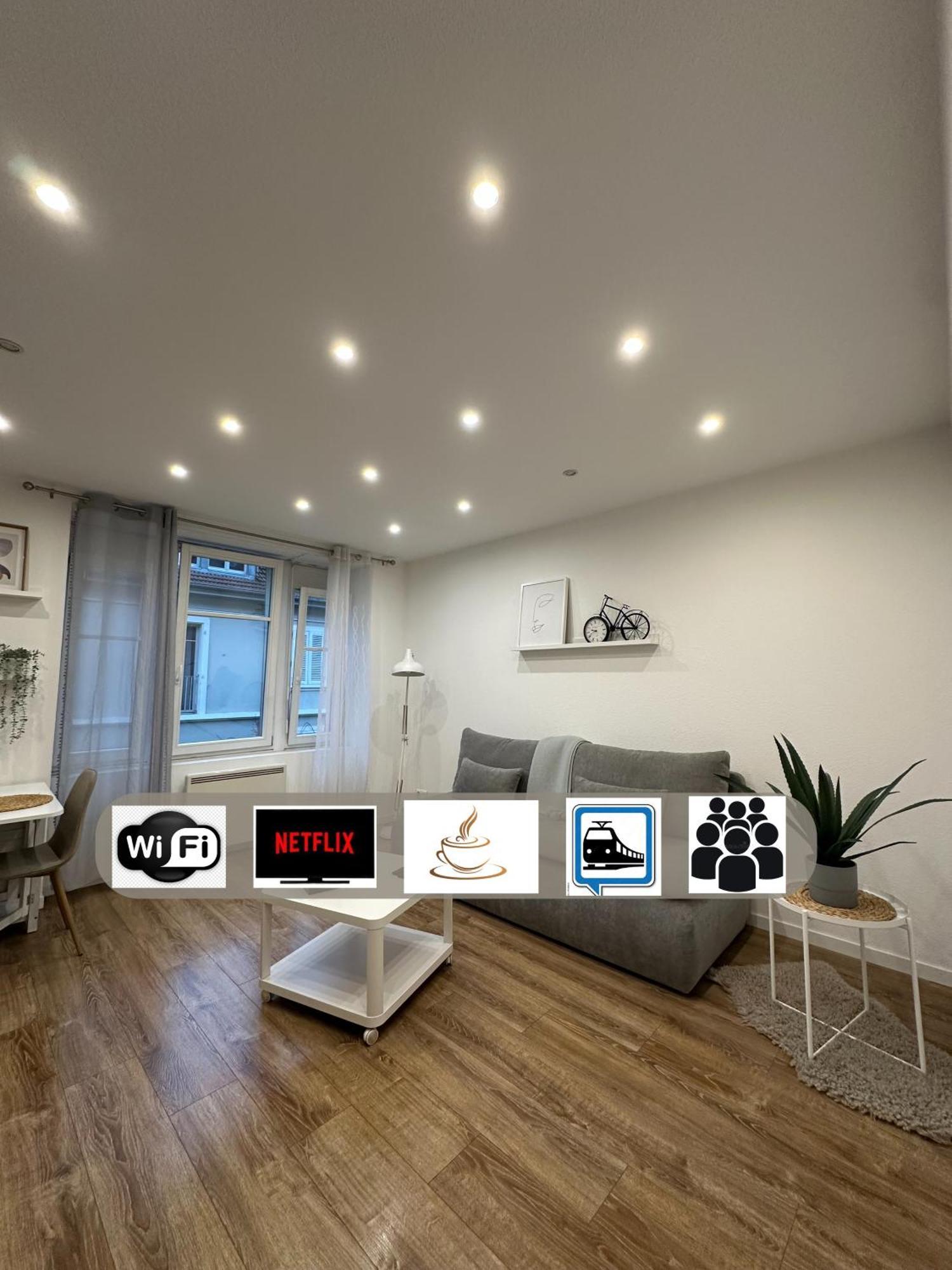 # Le 2 # Tres Beau T3 1Er Etage Tout Confort, Neuf, Mulhouse Centre 外观 照片